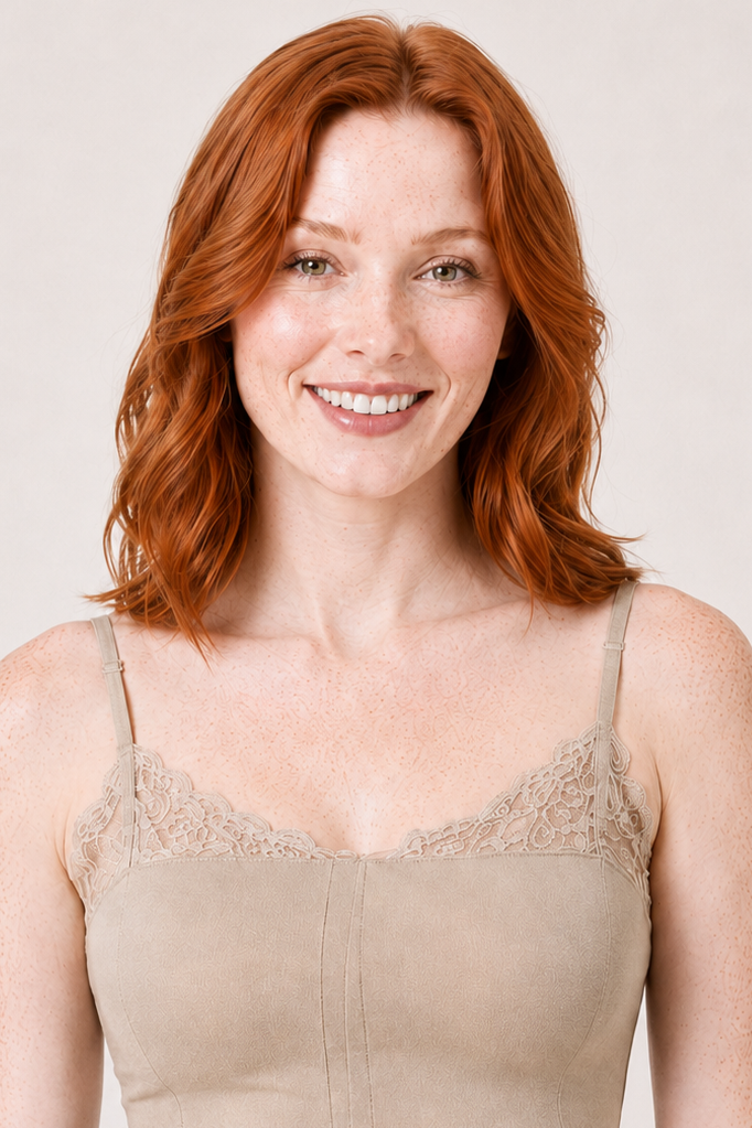 Victoria Princess Lace-Trim Fitted Camisole Top